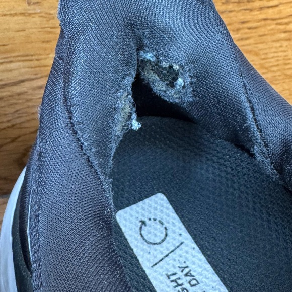 Hoka Black and White Athletic Shoes - Picture 6 of 7